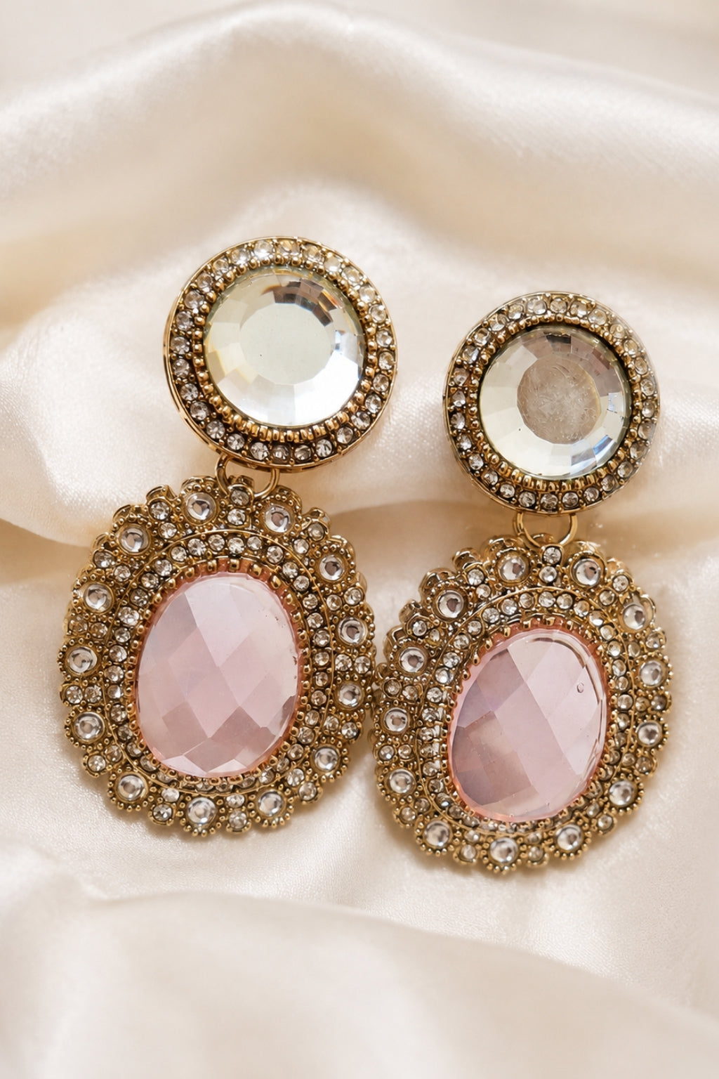 Rosaara blush Earrings
