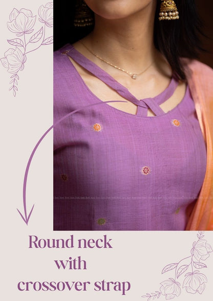 Iris Swril Top & Dupatta Set