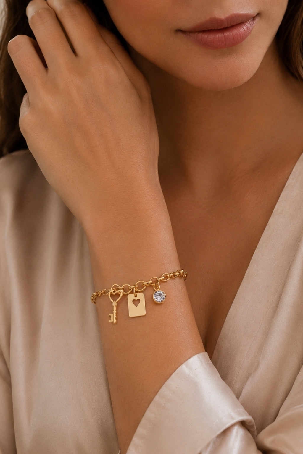 Heart Key Bracelet
