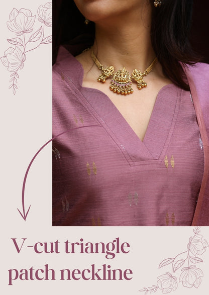 Clay Rose Fern Salwar Suit