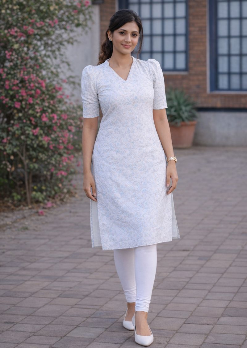 Snowflake Sequin Kurti
