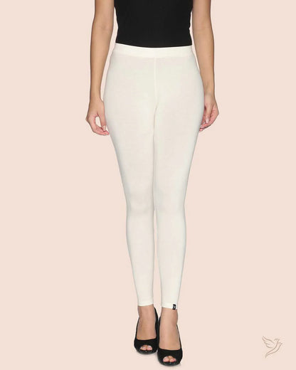 Twin Birds Ankle Legging - Vanilla