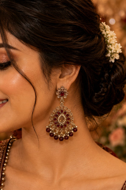 Opulent Ruby Earrings