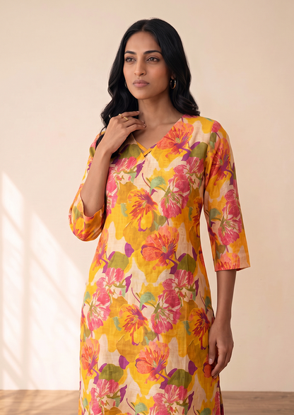 Marigold Garden Kurti