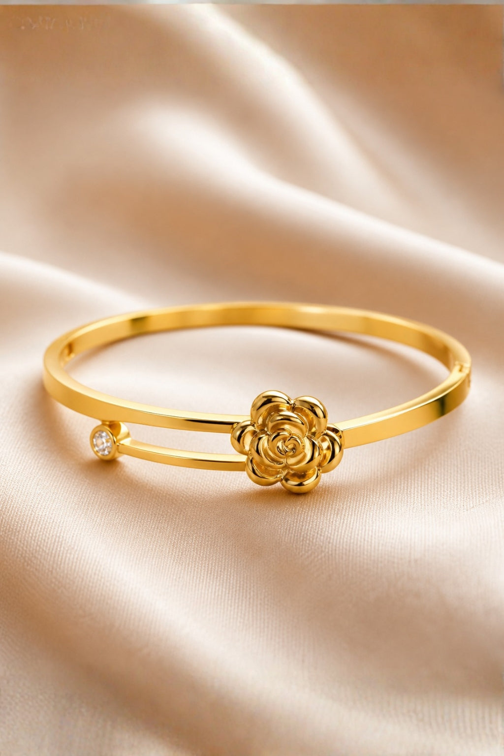 3D Rose Accent Bracelet