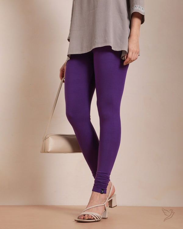 Twin Birds Churidar Legging - Beauty Berry