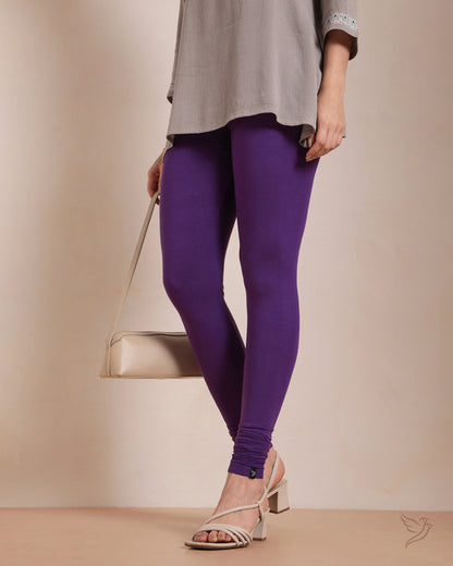 Twin Birds Churidar Legging - Beauty Berry