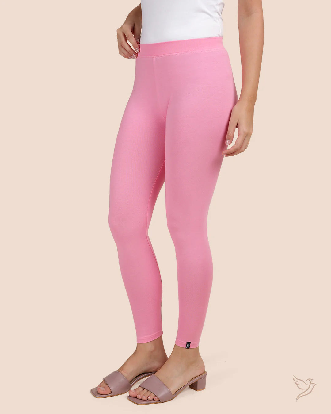 Twin Birds Ankle Legging - Cotton Candy
