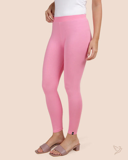 Twin Birds Ankle Legging - Cotton Candy