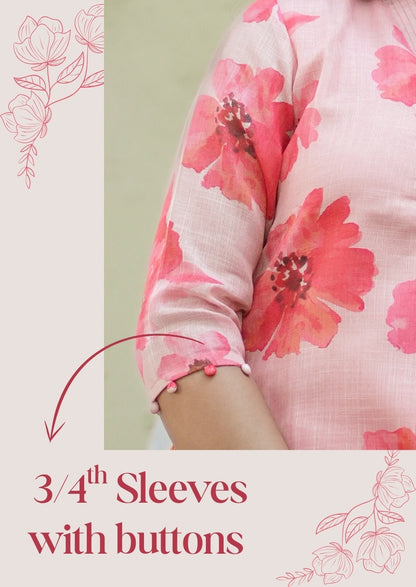 Floral Symphony Kurti