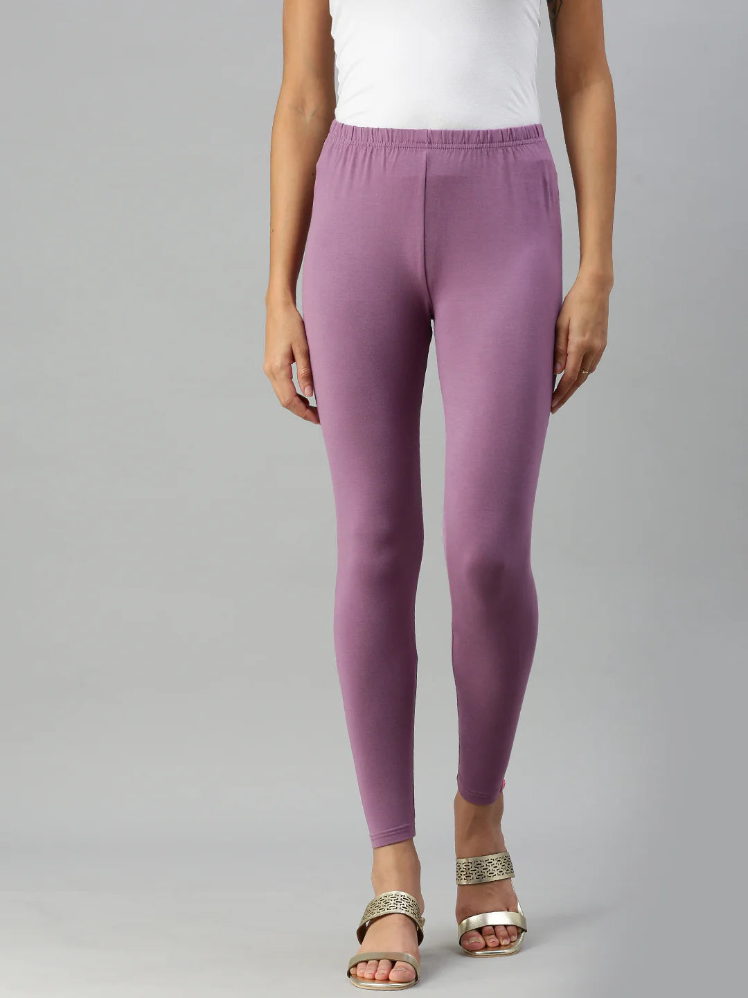 Prisma Ankle Legging - Dusty Purple