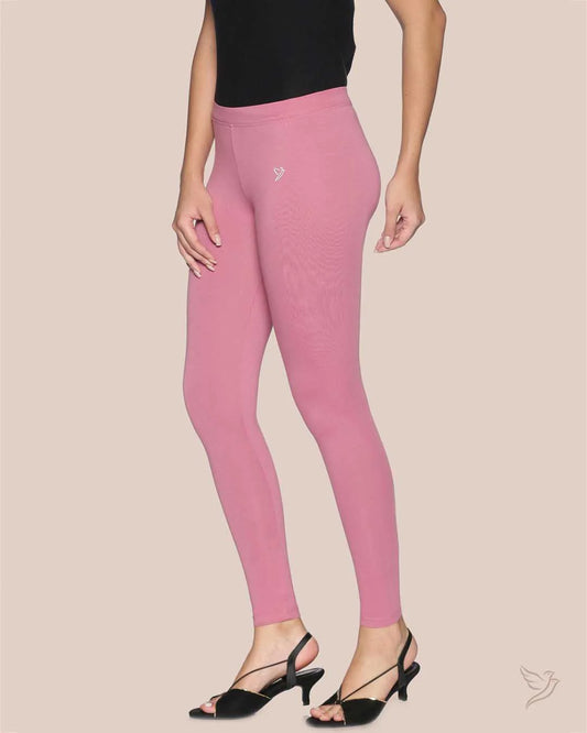 Twin Birds Ankle Legging - Pink Punch