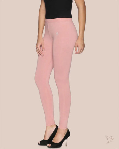 Twin Birds Ankle Legging - Rose Gold