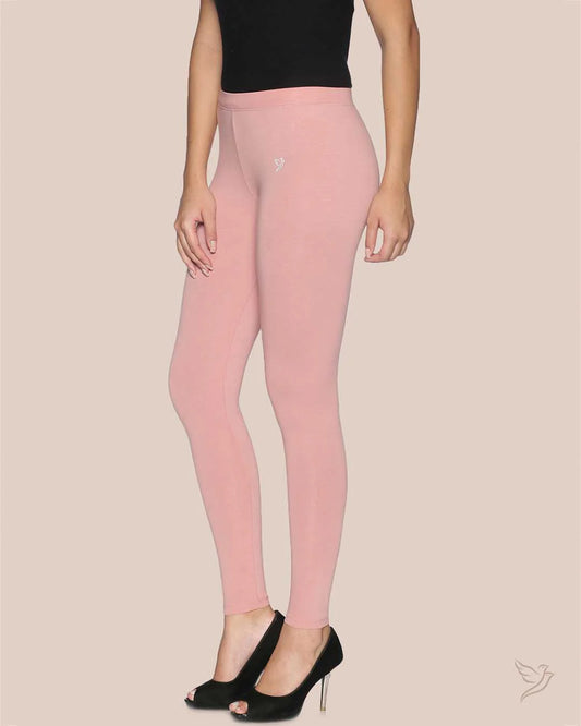 Twin Birds Ankle Legging - Rose Gold