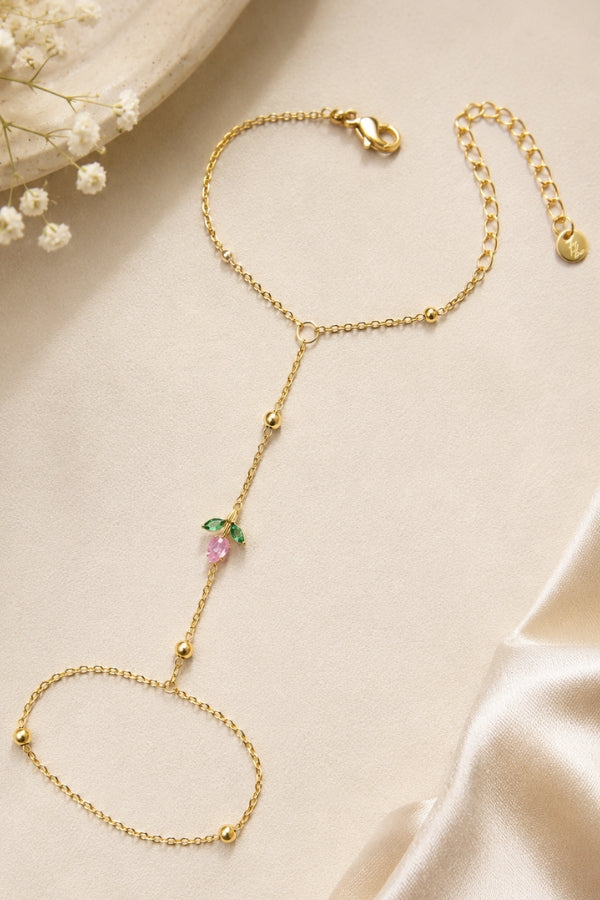 Rosy Bud Handchain