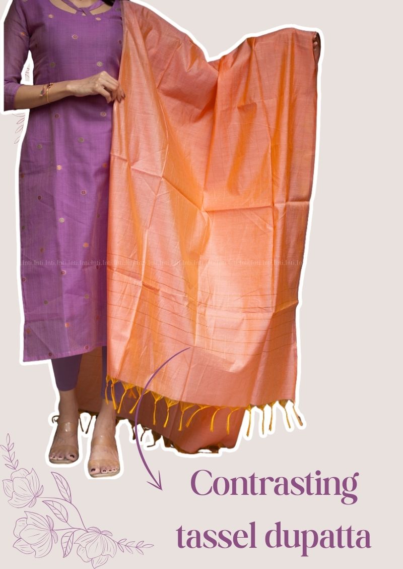 Iris Swril Top & Dupatta Set