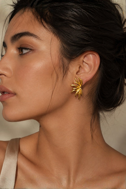 Aureate Leaf Earrings