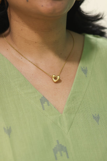 Sculptural Heart Pendant Neckchain