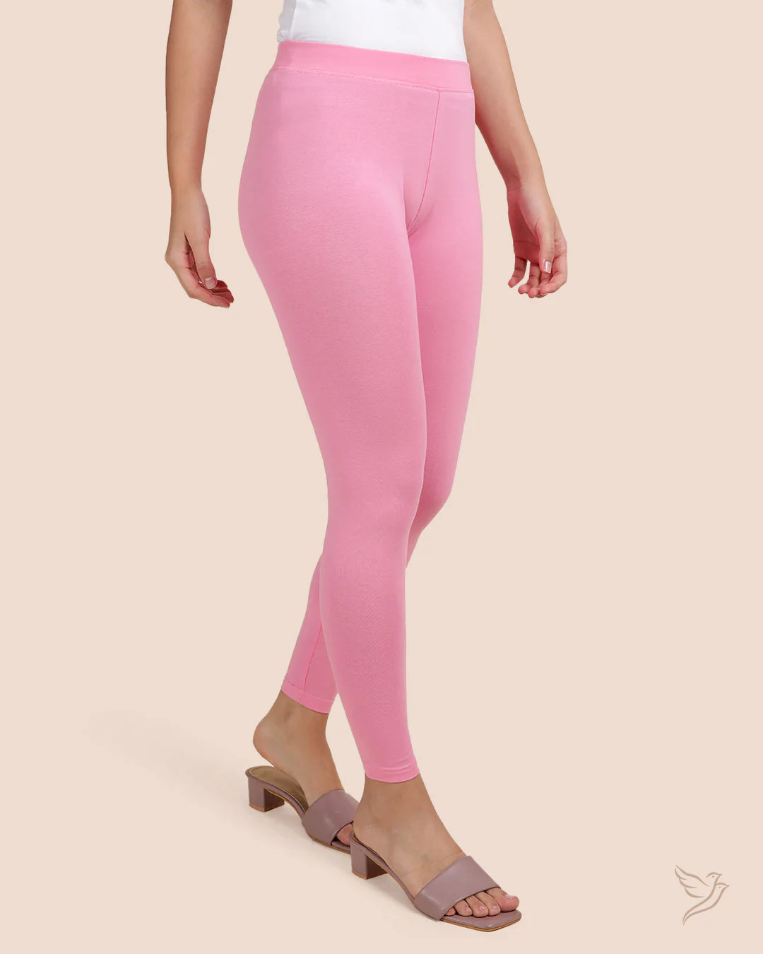 Twin Birds Ankle Legging - Cotton Candy