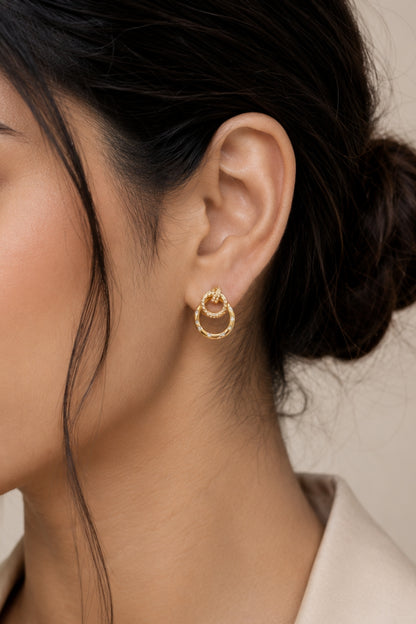Interlocking Hoop Earrings