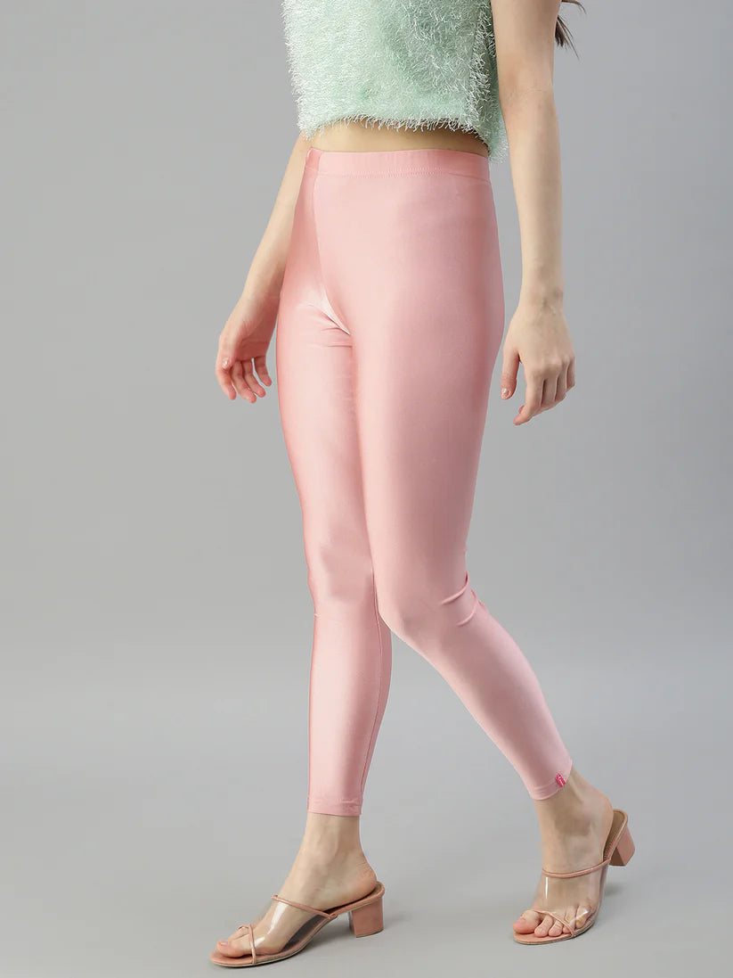 Prisma Shimmer Ankle Legging - Rose Gold