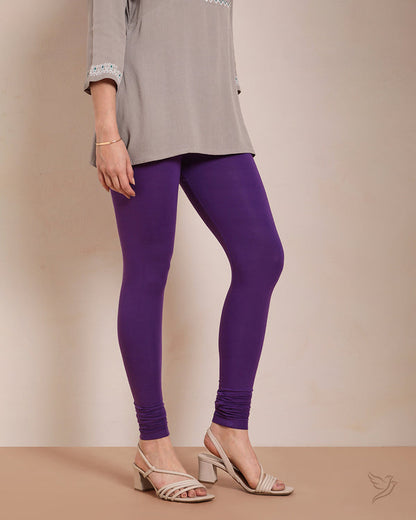 Twin Birds Churidar Legging - Beauty Berry