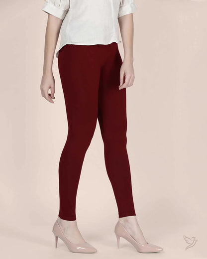 Twin Birds Ankle Legging - Cherry Berry