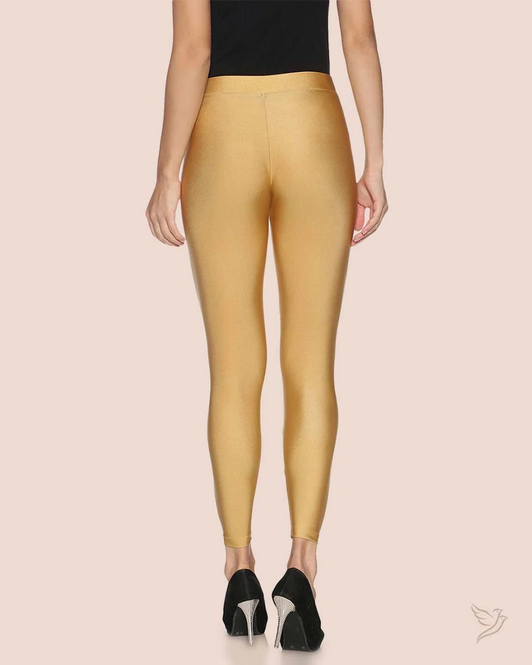 Twin Birds Shimmer Ankle Legging - Gold Mine