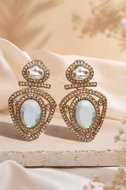 Sahar Blue Veil Earrings