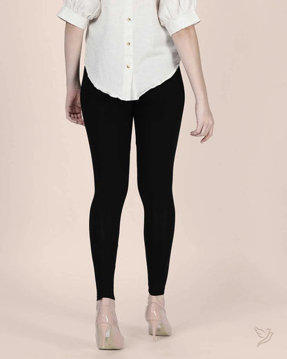 Twin Birds Ankle Legging - Black