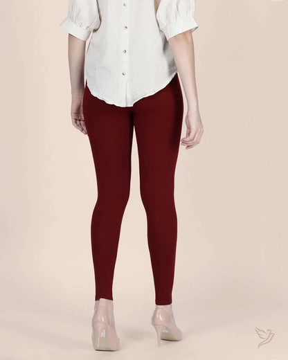 Twin Birds Ankle Legging - Cherry Berry