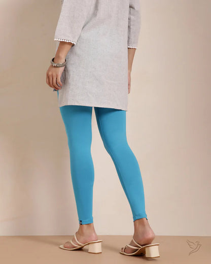 Twin Birds Ankel Legging - Cyan Cyan