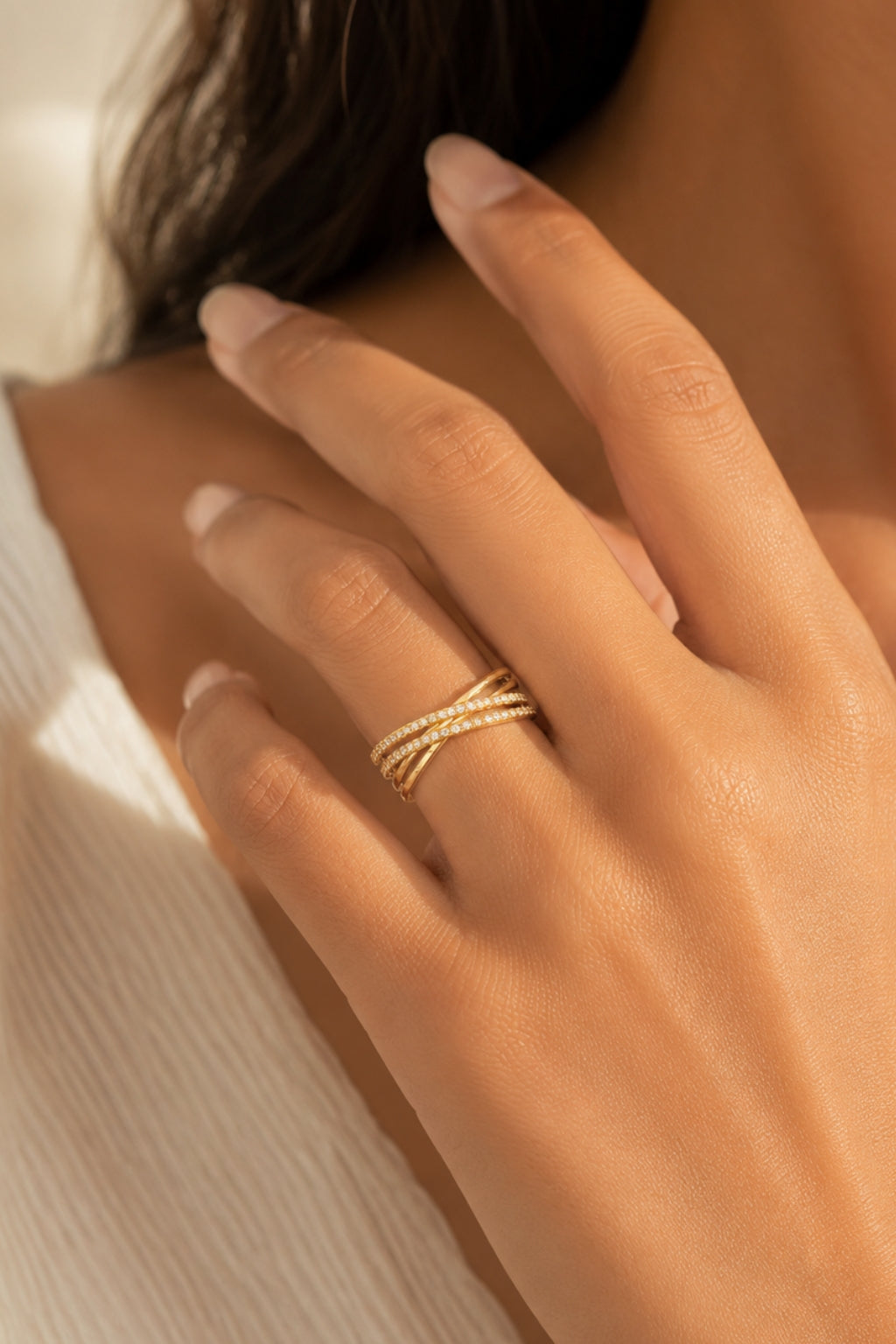 Twilight Criss-Cross Ring