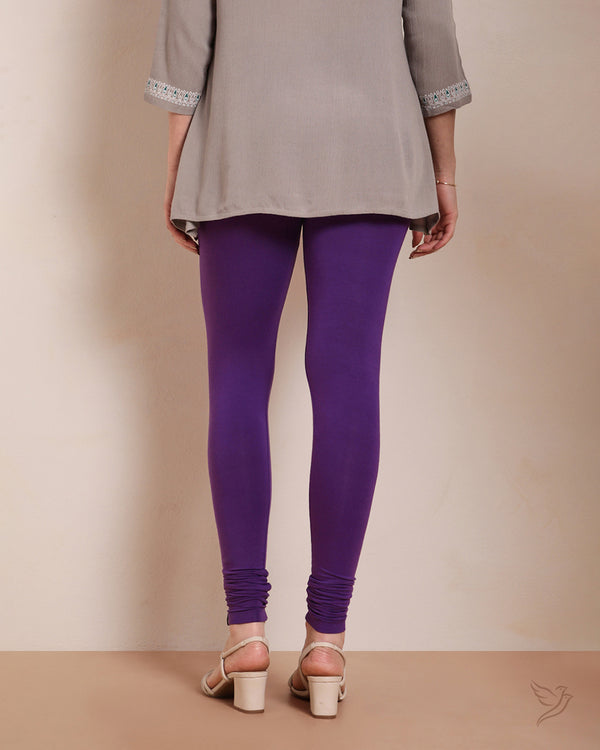 Twin Birds Churidar Legging - Beauty Berry