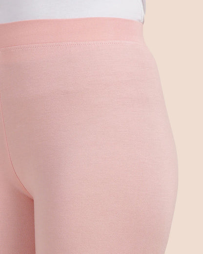 Twin Birds Churidar Legging - Peach Pink