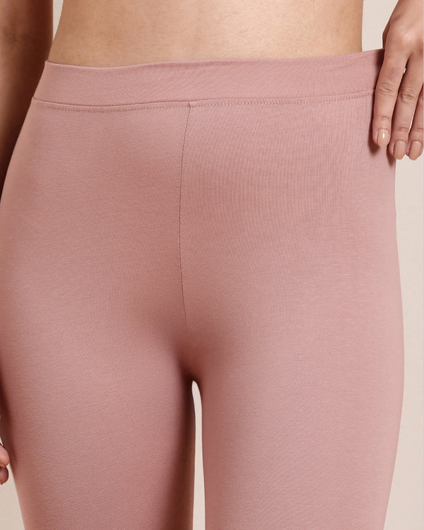 Twin Birds Ankle Legging - Rose Gold