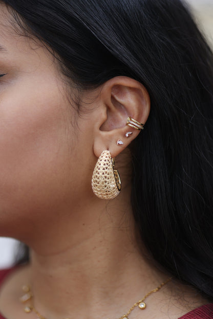 Aurelia Textured Earrings