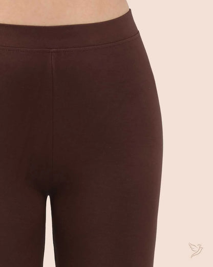Twin Birds Ankle Legging - Dark Chocolate