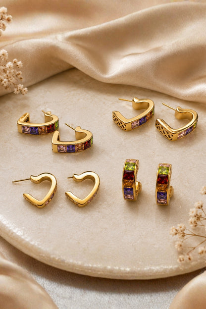 Prism Heart Earrings