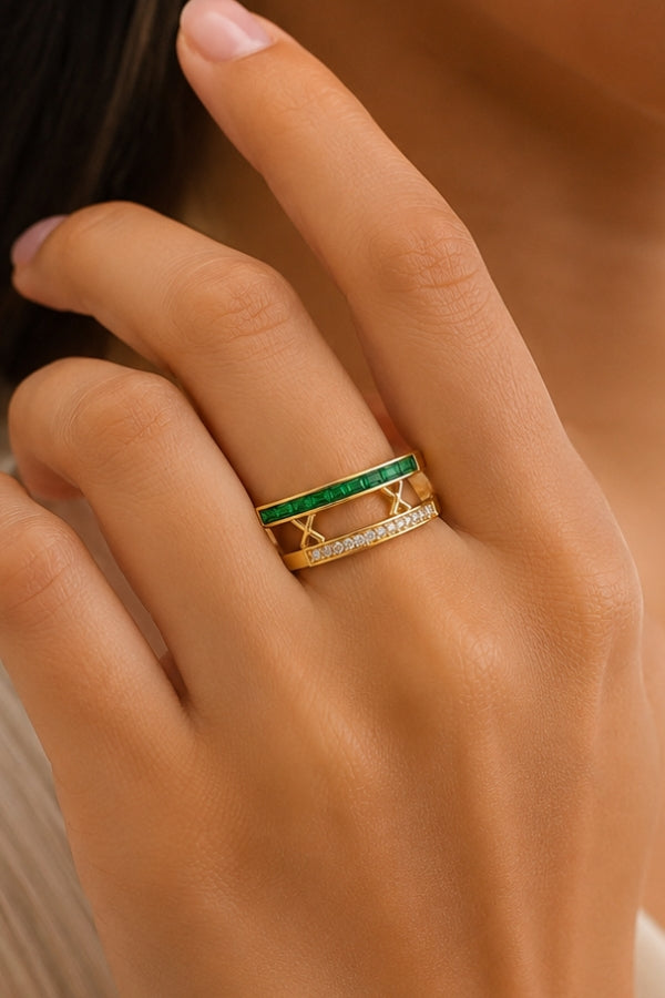 Jade Link Ring