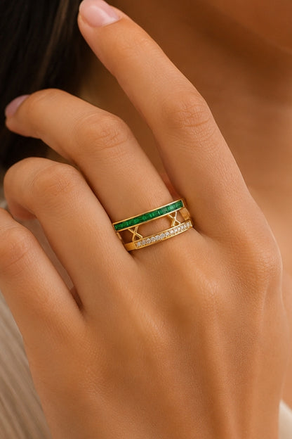 Jade Link Ring
