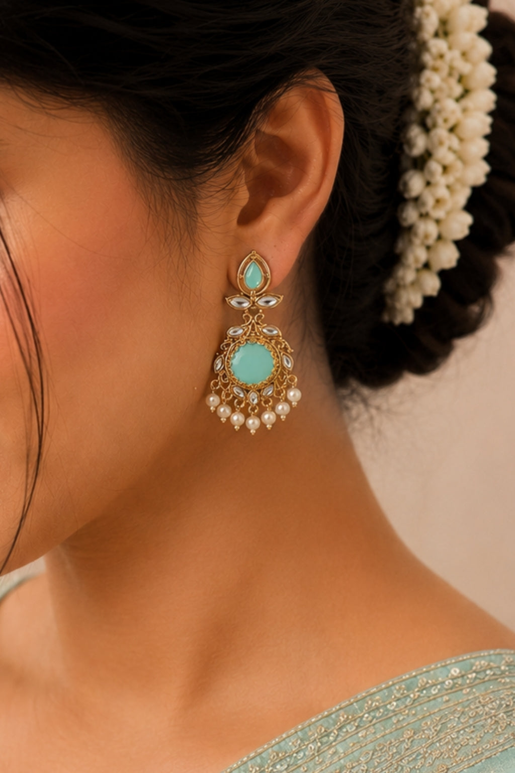 Mintara dew drop Earrings
