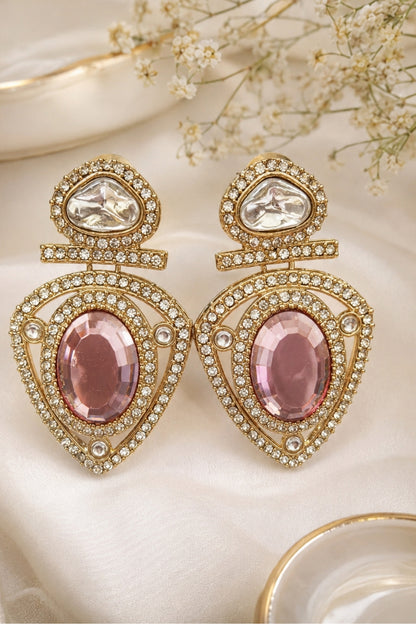 Gulbano Pink Halo Earrings
