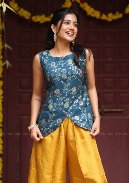 Sunwave Bluelush Crop Top & Pant Set