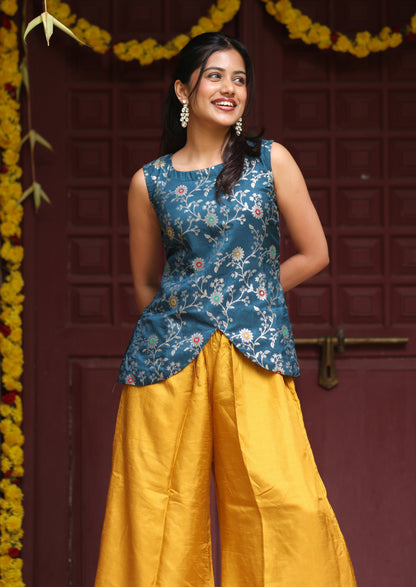 Sunwave Bluelush Crop Top & Pant Set