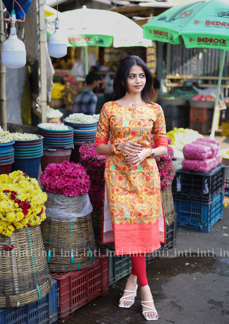 Amber Glow Kurti