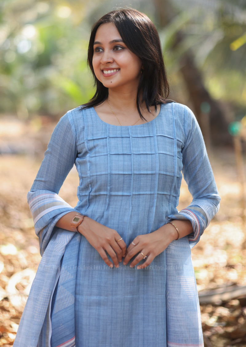 Arctic Mist Top & Dupatta Set