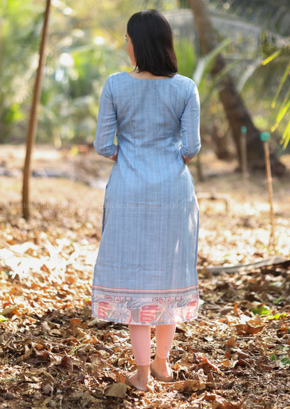 Arctic Mist Top & Dupatta Set