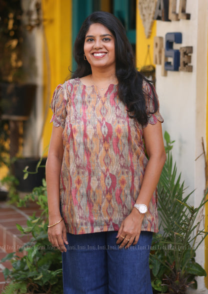 Autumn Weave Short Top