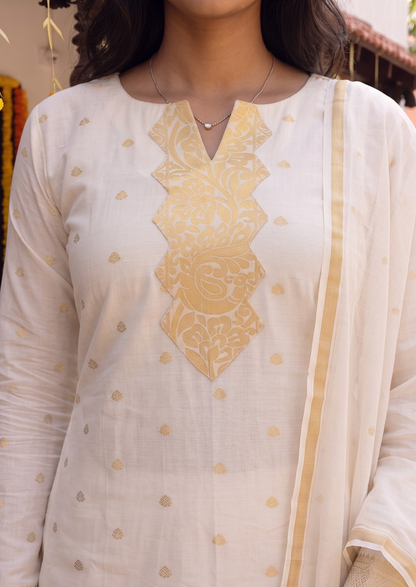 Avani Gold Top & Dupatta Set